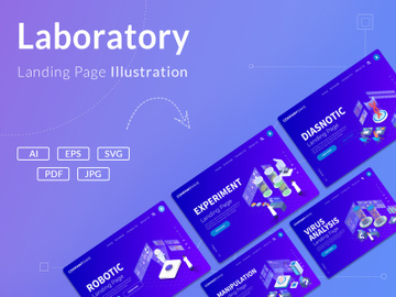 [Vol. 06] Laboratory - Landing Page Illustration preview picture