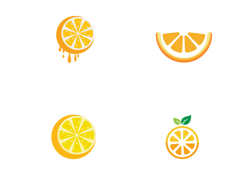 Orange logo design Vector icon illustration design