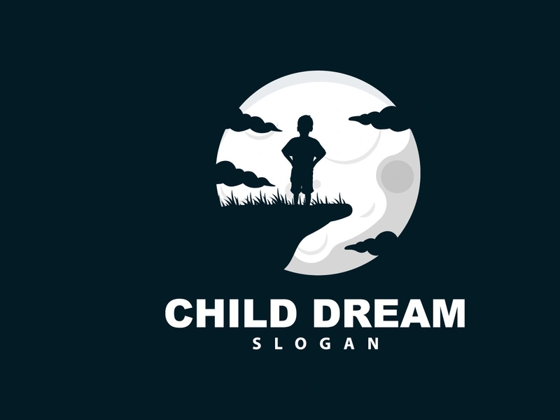 Dream Logo, Kid Dream Inspirational Design