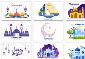 40 Ramadan Kareem Holiday Islamic Illustration