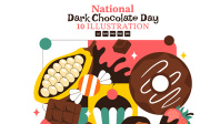 10 National Dark Chocolate Day Illustration