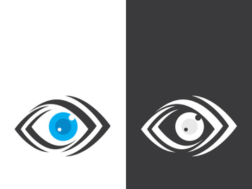 Eye logo icon design template illustration preview picture