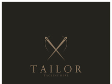 tailor logo icon illustration template combination of buttons for clothes, thread and sewing machine, for clothing product design, convection companies, fashion in vector form