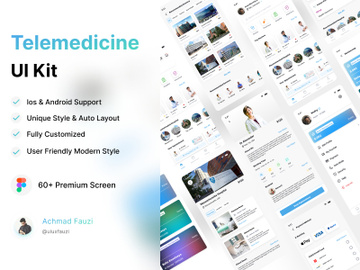 Telemedicine, Online Doctor Appointment & Pharmacy UI Kit preview picture