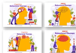 12 Cognitive Behavioural Therapy Illustration