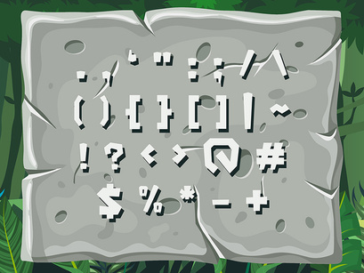 Rumbaz - Rimba, Forest, Game Font