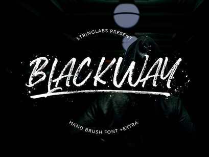 Blackway - Handbrush Font