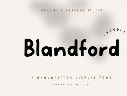 Blandford - Handwritten Font