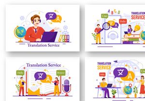 15 Translation Service Illustration