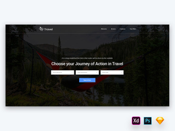 Hero Header for Travel Agency Websites-02 preview picture