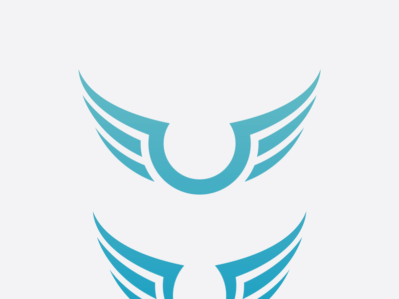 Falcon Wing  Vector Logo Icon Template