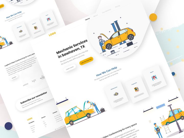 Automotive- Mechanic Services Landing Page