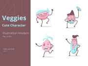 Veggies set Illustration