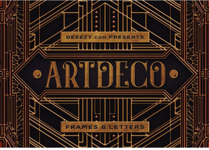 Free ArtDeco Frames & Letters