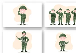 10 Military Army Force Illustration