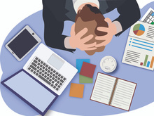 Illustration : Desk and Office from Top