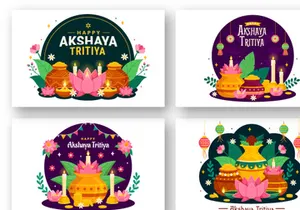 12 Akshaya Tritiya Festival Illustration