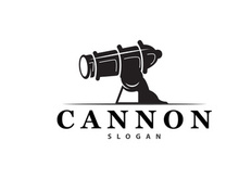 Cannon Logo, Elegant Simple Design Retro Vintage Style