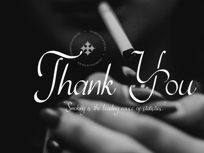 Cigarettes Script Font