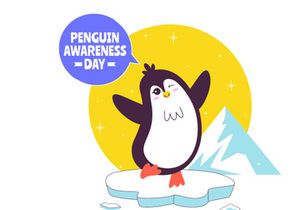 11 Penguin Awareness Day Illustration