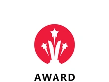 Trophy cup vector logo template concept illustration