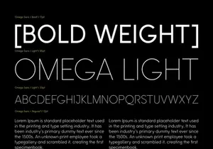 Omega Sans: A classic sans-serif font