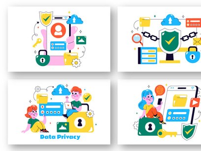 12 Data Privacy Illustration