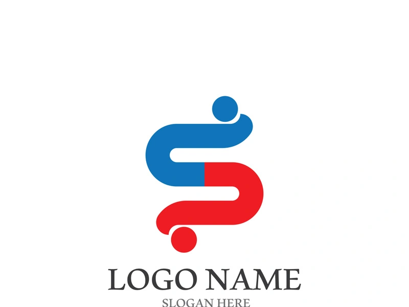 S letter creative icon logo design elegant vector illustration