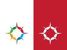 Compass logo template vector icon illustration design