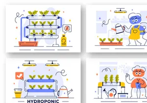 10 Hydroponics Technology Illustration