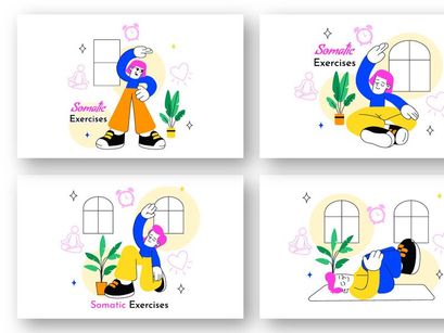 10 Somatic Exercises Illustration