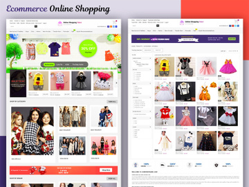 Ecommerce Online Shopping Website Template preview picture
