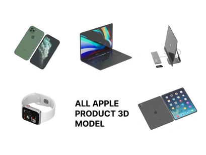 3D model. Apple all product