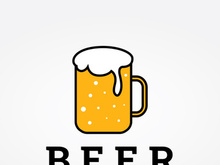 Premium quality vintage craft beer logo template. For badges, emblems, beer companies, bars, taverns.