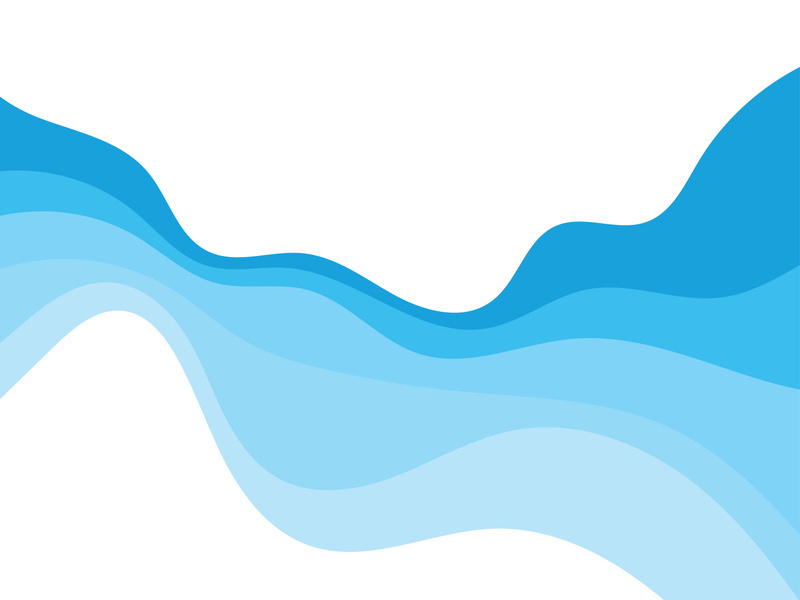 Abstract Water wave vector illustration design background