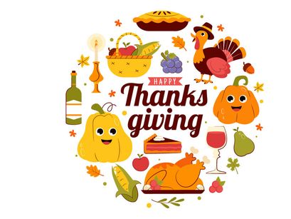 10 Happy Thanksgiving Day Illustration