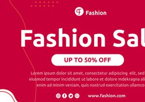 Facebook Fashion Banner Template