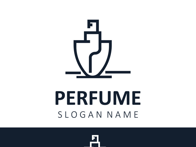 Luxury Perfume logo image cosmetic fragrance shop and business vector design