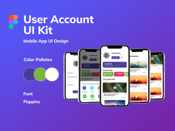 Profile Mobile UI Design preview picture