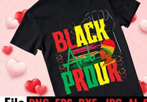 Black And Prour T-shirt Design