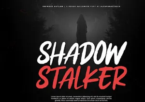 Ominous Outlaw - Rough Display Font