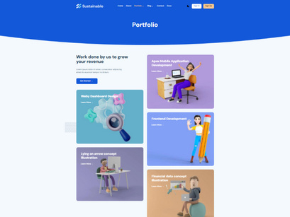 Sustainable Pro NextJs Template to Build Portfolios