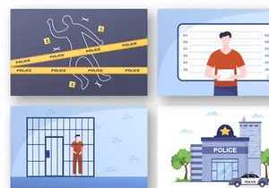 22 Police Design Illustration