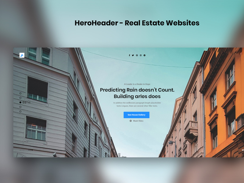 HeroHeader for Real Estate Websites