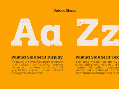 Pamuci - Modern Slabs Typeface