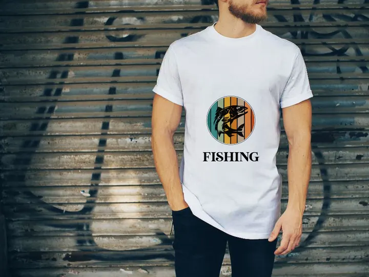Fishing T-shirt Design Template