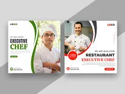 Restaurant Chef Social Media Instagram Post Banner