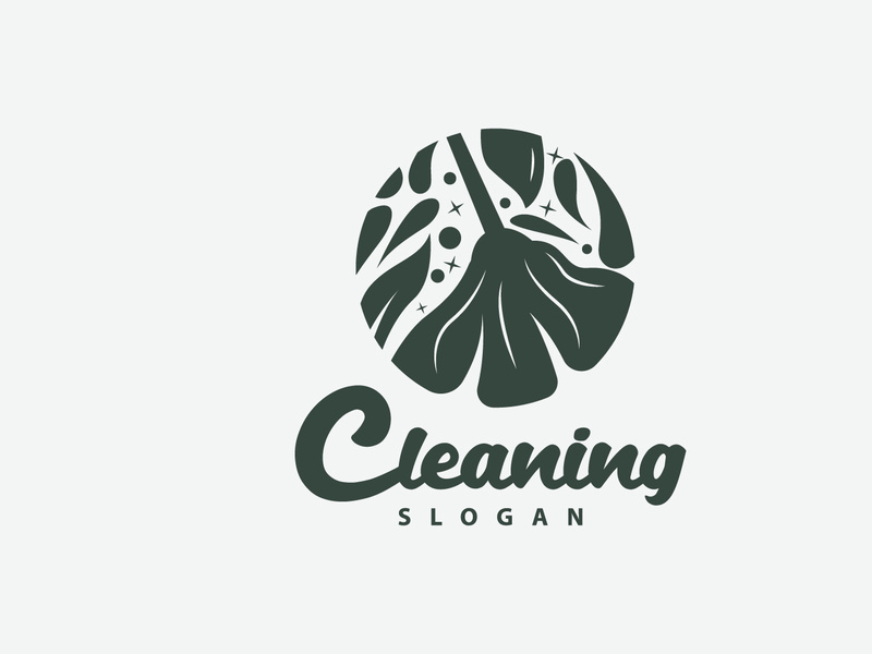 Cleaning Logo, Vector Cleaning Clean Service, Simple Minimalist Design