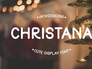 Christana - Cute Display Font preview picture
