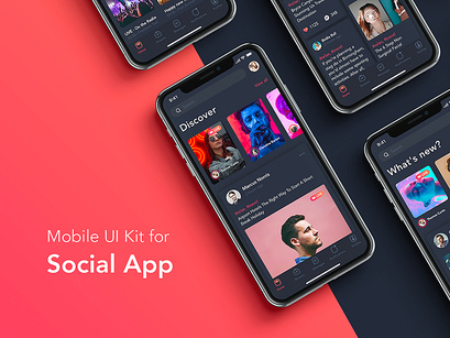 ZINGO - Social Mobile UI Kit for SKETCH